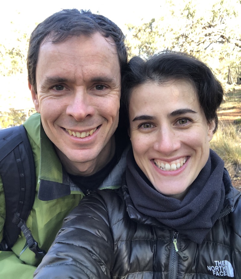 A selfie of Ben and Anne-Line together in an outdoor setting